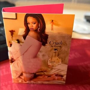 Rihanna Crush Promotional Card — Pink and Gold Portrait Artwork